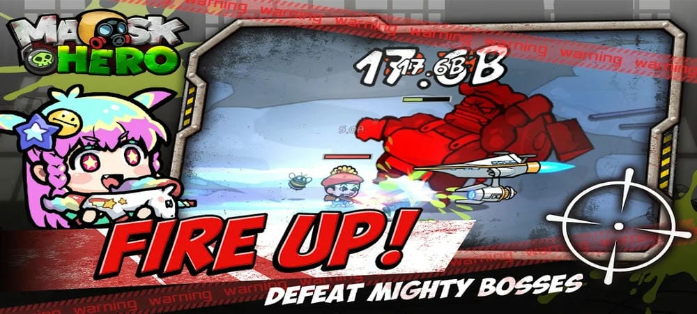 Confront scary bosses in MaskHero MOD APK