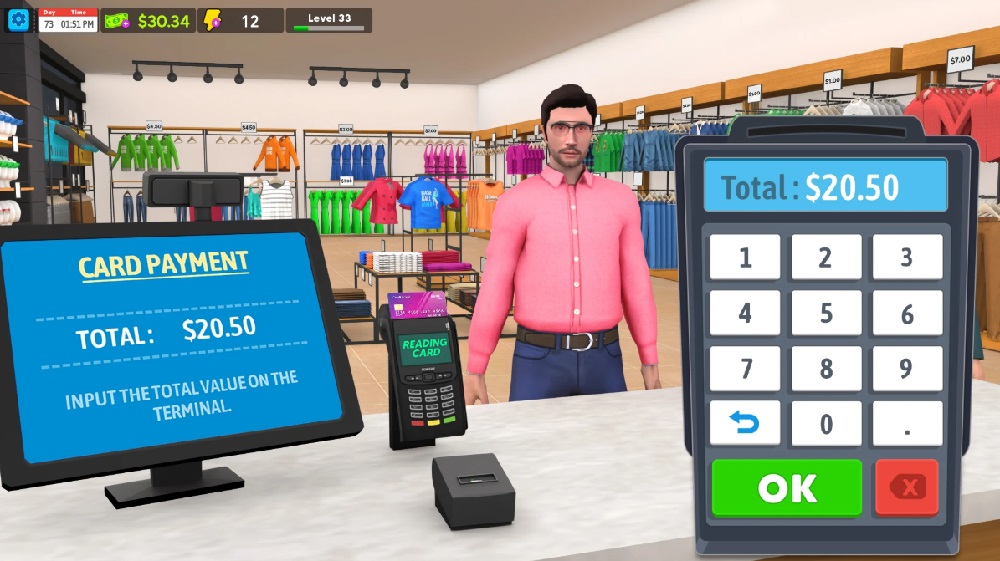 Charge customers in Clothing Shop MOD APK