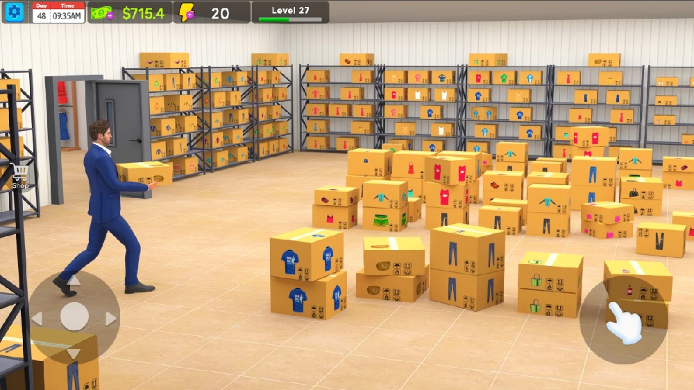 Enter many different designs to diversify the number of clothes in your store in Clothing Shop MOD APK