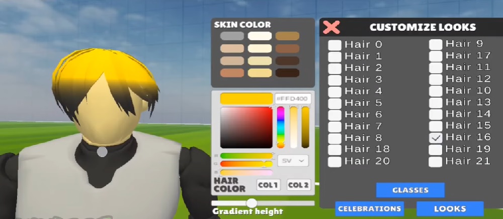 Customize your player's appearance and hairstyle in Unmatched EGO MOD APK