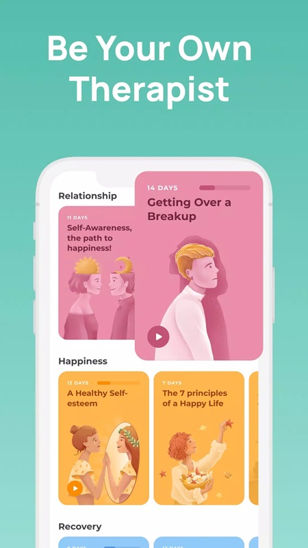 Create your own therapy routine in UpLife MOD APK