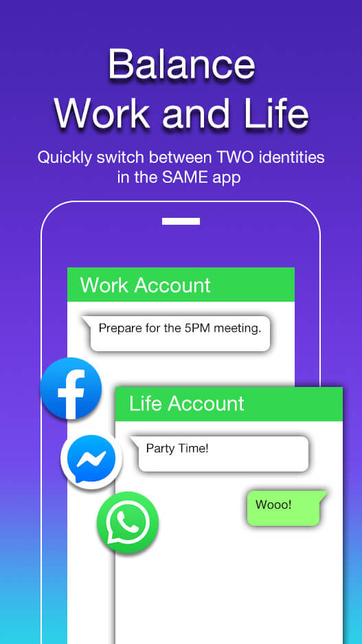 2Accounts – Dual Space & Dual Apps