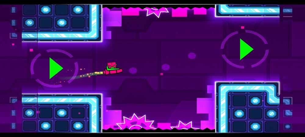 Precisely time your jump in Geometry Dash Meltdown MOD APK