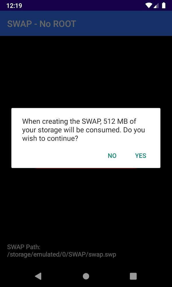 SWAP – No ROOT