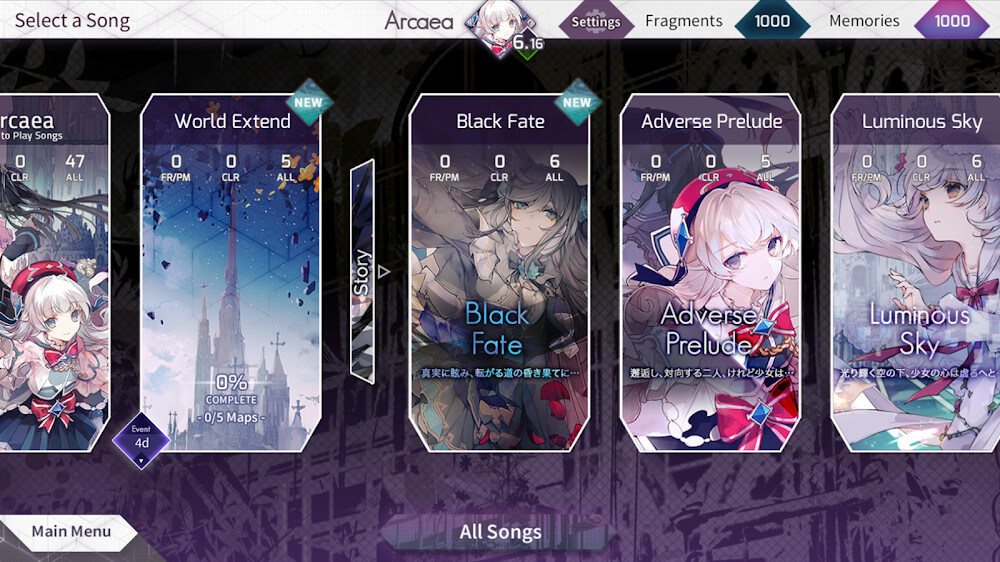 Arcaea – New Dimension Rhythm Game
