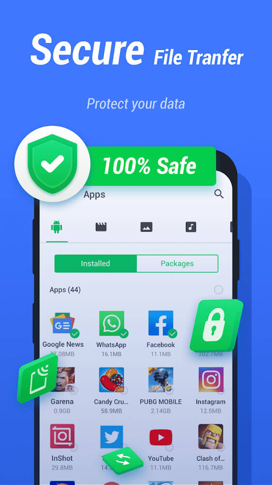 InShare – Share Apps & File Transfer