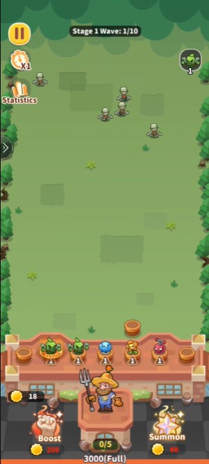 Engage in battles against zombies in Bloom & Boom MOD APK