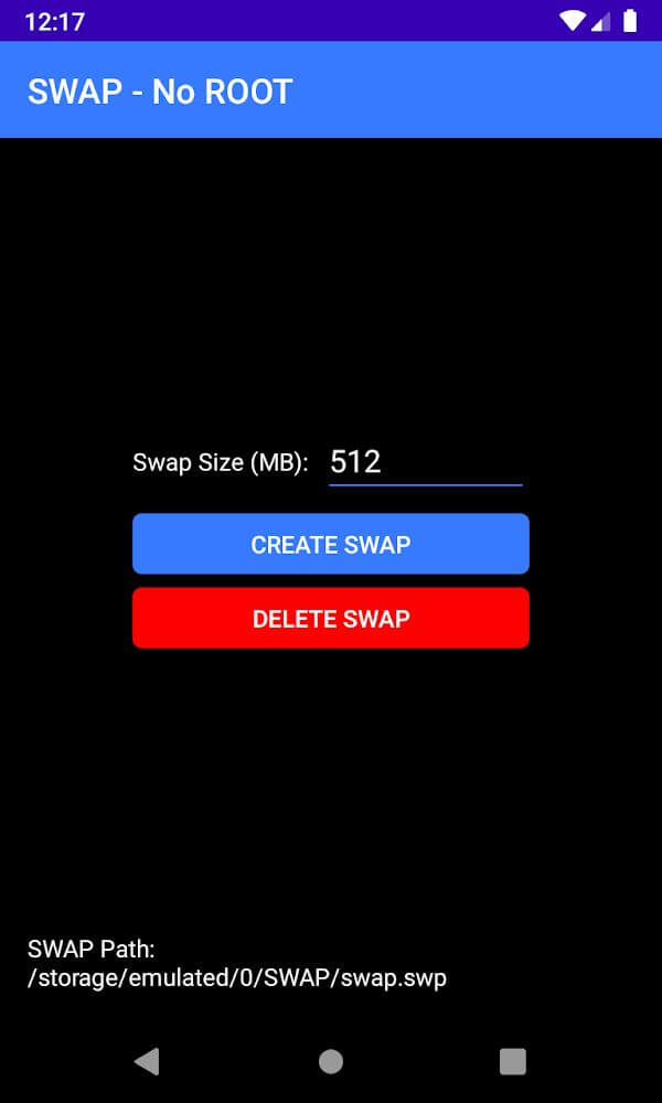 SWAP – No ROOT