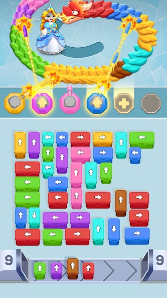 Attack the dragon to save the princess in Princess Rescue MOD APK