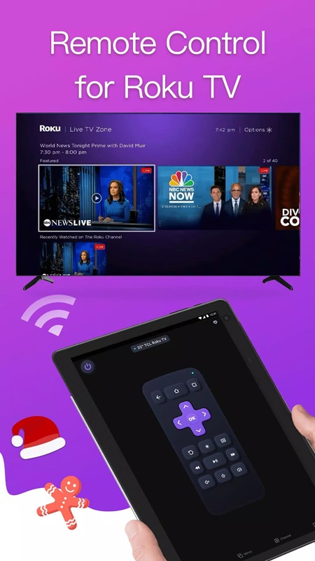 Experience the remote control dedicated to Roku TV in Remote for Roku MOD APK