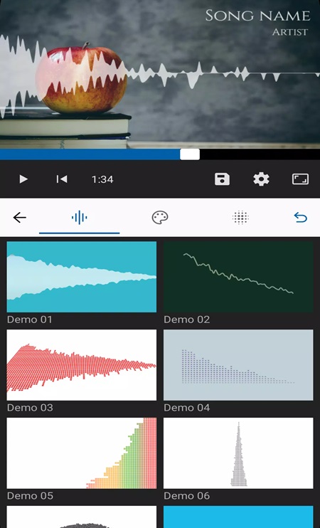 Customize your audio-visual videos to your liking in Visualization Video Maker MOD APK