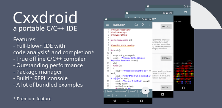 Cxxdroid v6.1 MOD APK (Premium Unlocked) Download