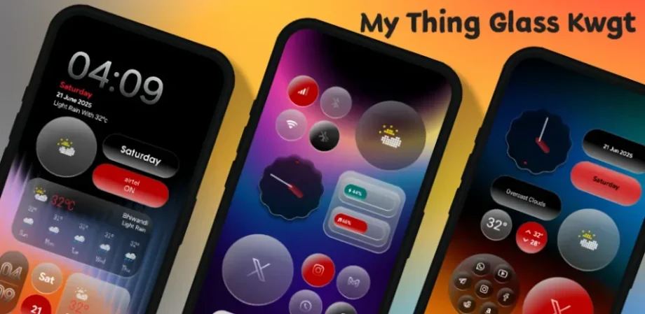 My Thing Glass KWGT v1.7.2 APK (Full Version)