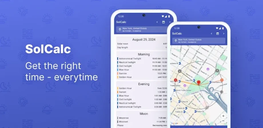 SolCalc – Solar Calculator v3.2.0 MOD APK (Premium Unlocked) Download