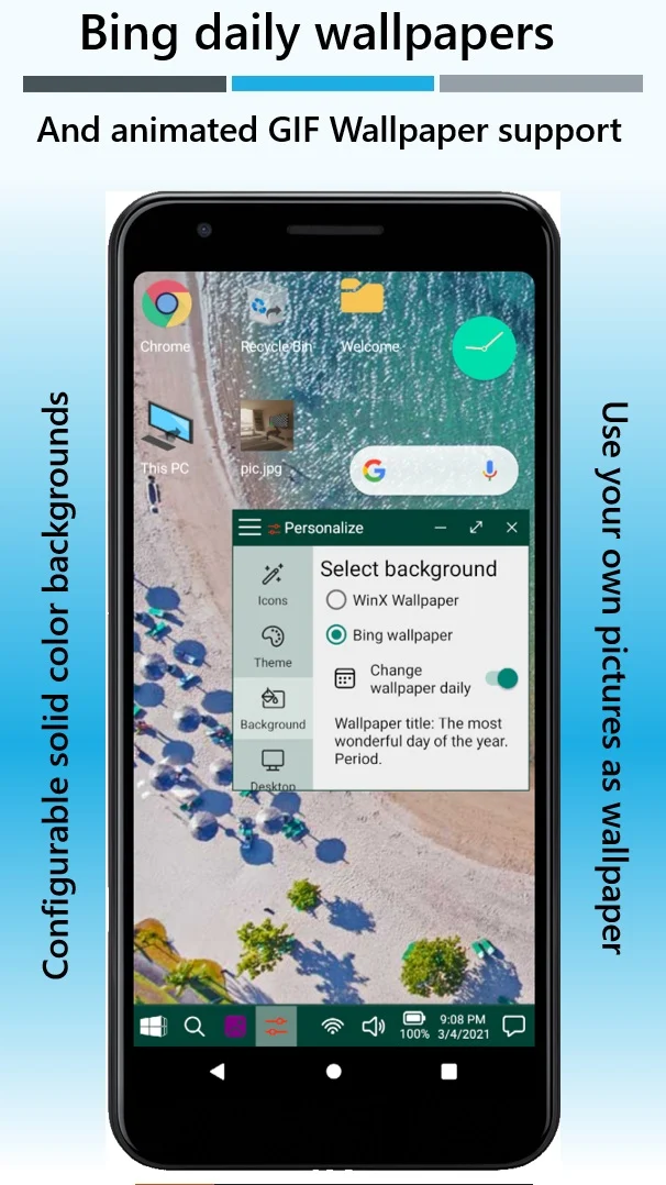 Win-X Launcher v33.2 MOD APK (Premium Unlocked) Download