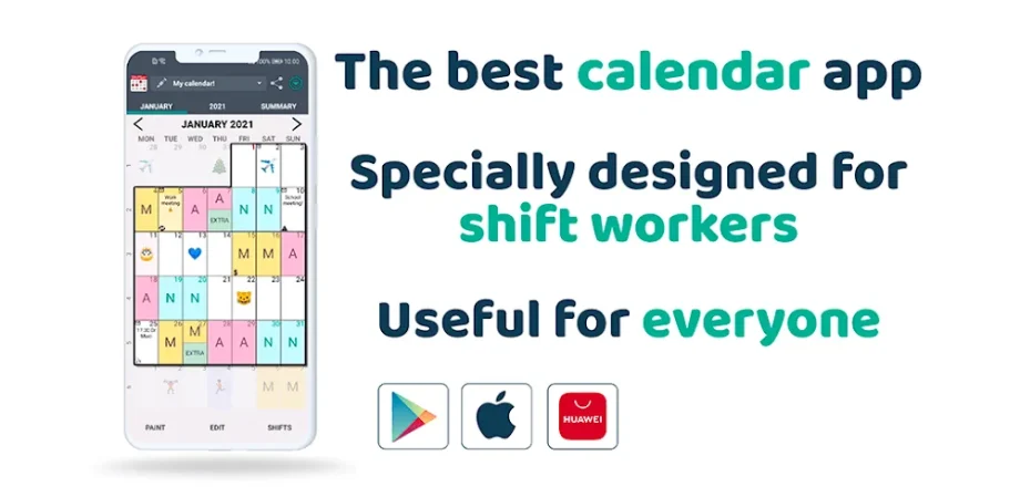 Work Shift Calendar v2.0.7.9 MOD APK (Premium Unlocked)